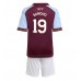 Aston Villa Jadon Sancho #19 Hjemmedraktsett Barn 2025-26 Korte ermer (+ Korte bukser)